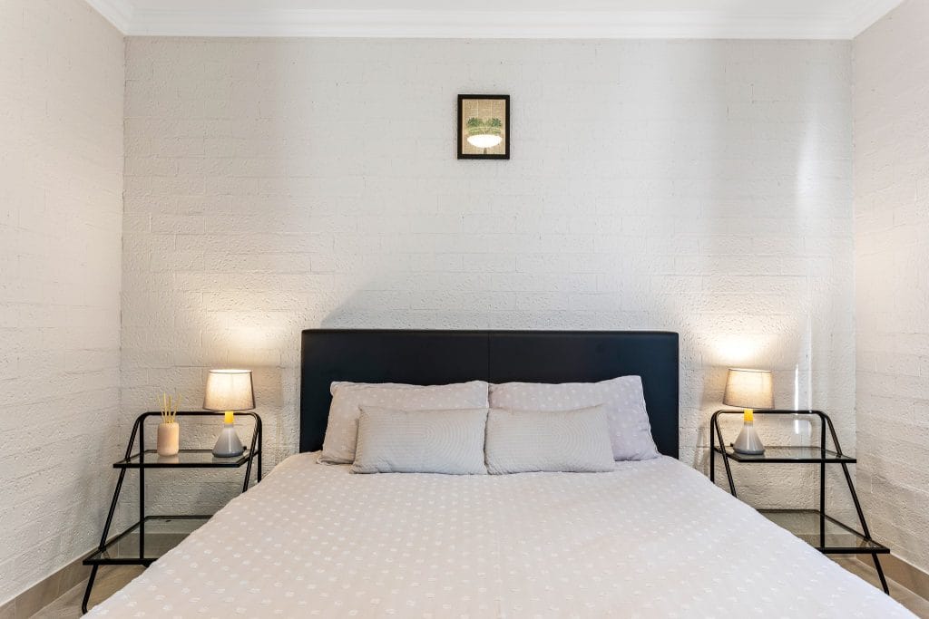 spacious bedroom design inside a contemporary Wollongong granny flat